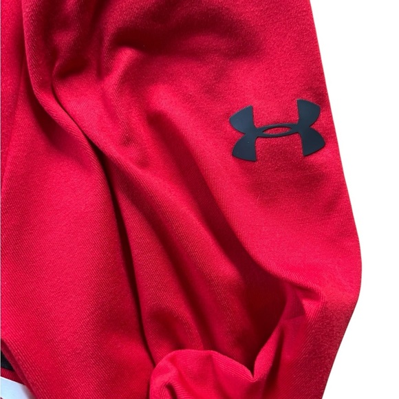 Under Armour Infrared Coldgear 1/2 Zip Pullover Shirt Red L Active Performance - Picture 3 of 5